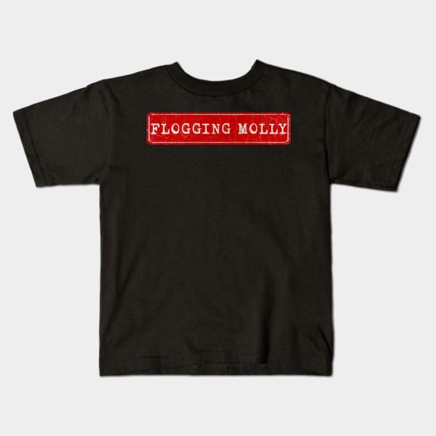 vintage retro plate Flogging Molly Kids T-Shirt by GXg.Smx